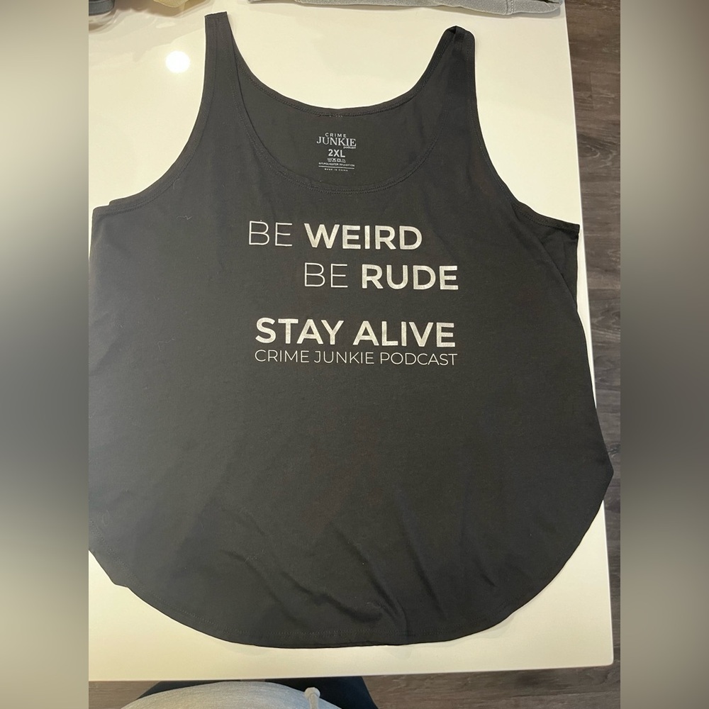 Black Crime Junkie Podcast Tank Top